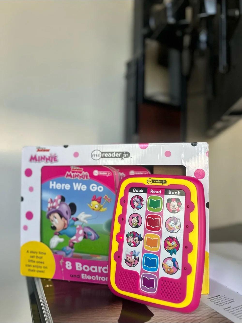 Disney Junior Pink & Yellow Learn-to-Read Toy Tablet